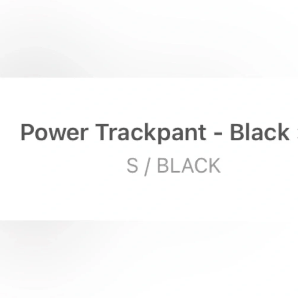 Tiger Mist Power Trackpant Sweatpants Jogger - Black Small S - Picture 5 of 5